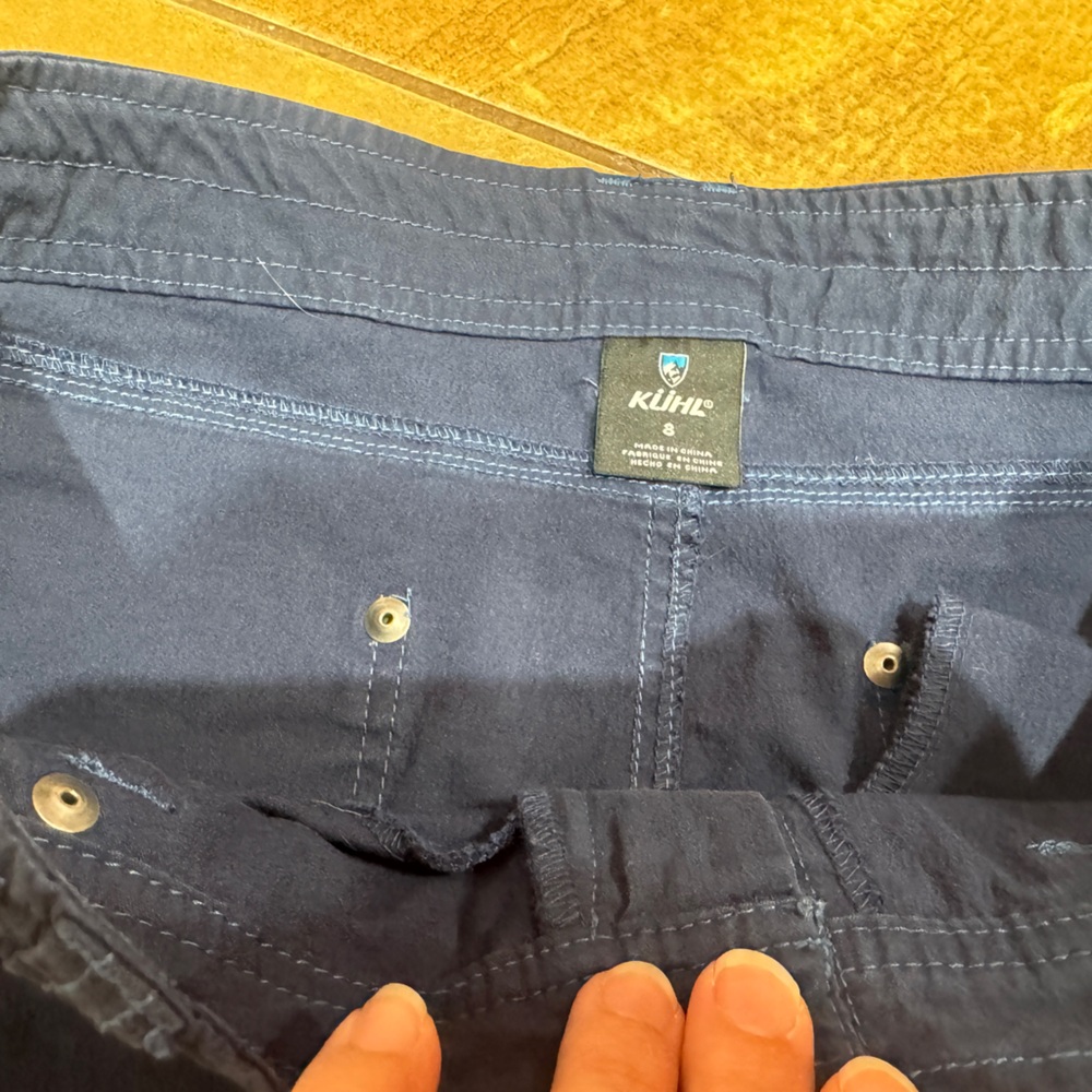 Navy Blue Women's Shorts - Picture 3 of 3